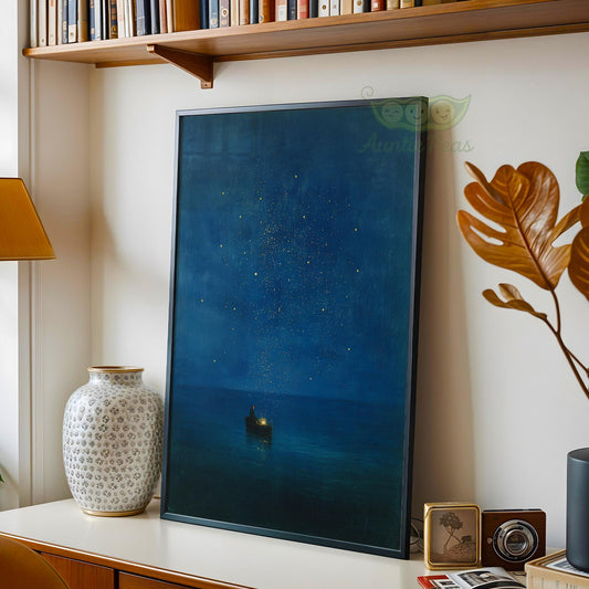 Gustav Klimt Night Sea Print