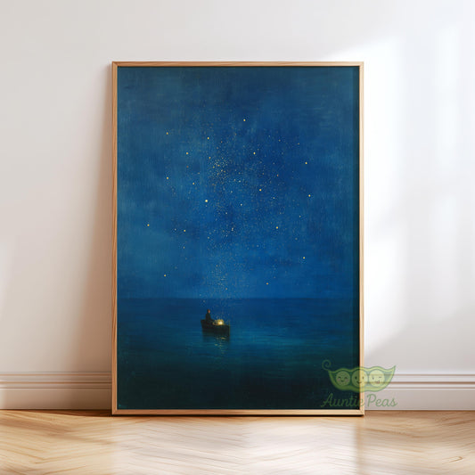 Gustav Klimt Night Sea Print