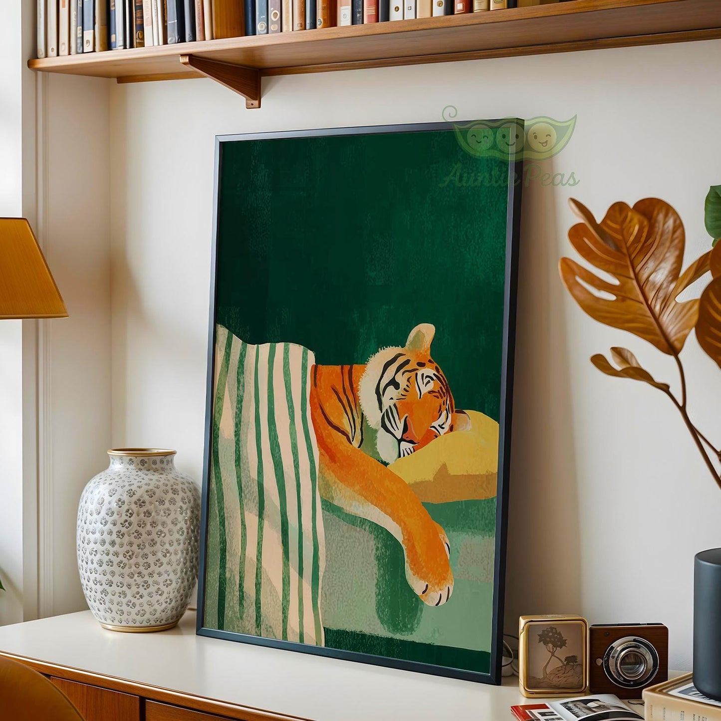 Sleeping Tiger Painting