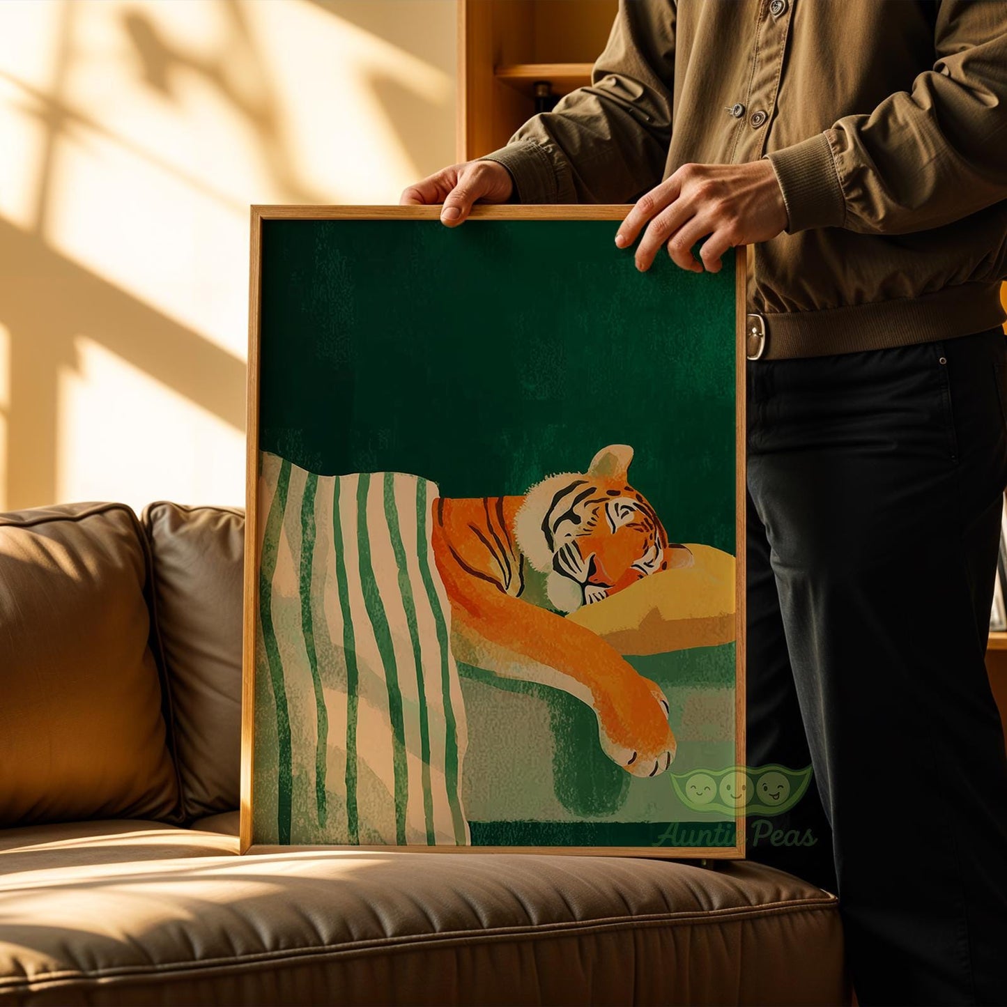 Sleeping Tiger Painting