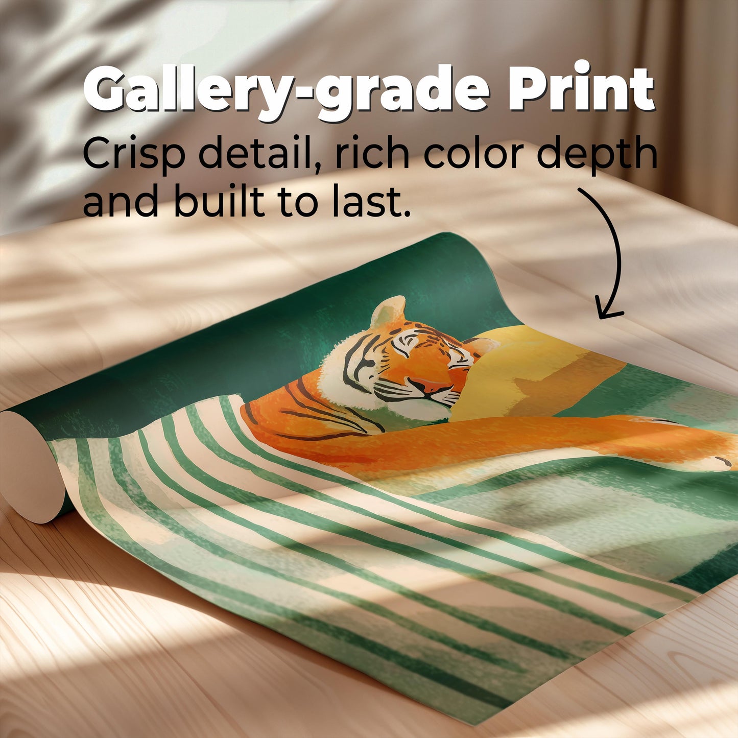 Sleeping Tiger Painting