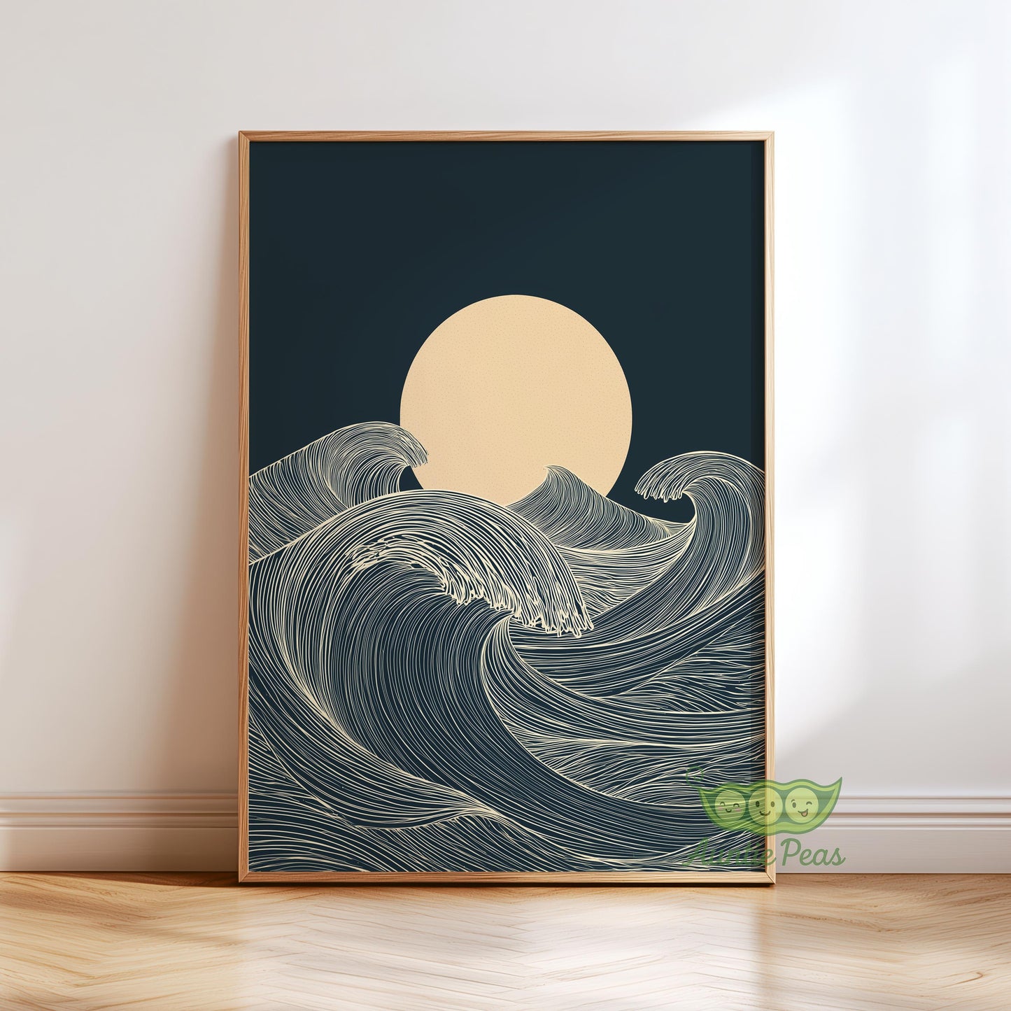 Moon and Waves