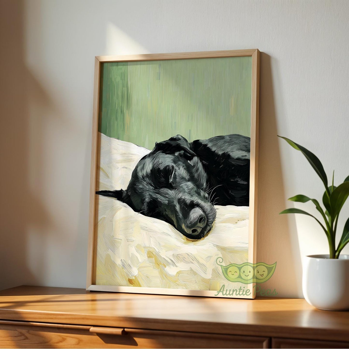 Sleeping Black Labrador