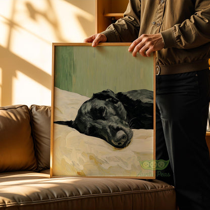 Sleeping Black Labrador