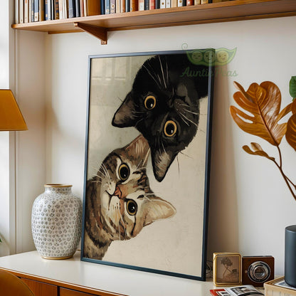 Framed Curious Cats