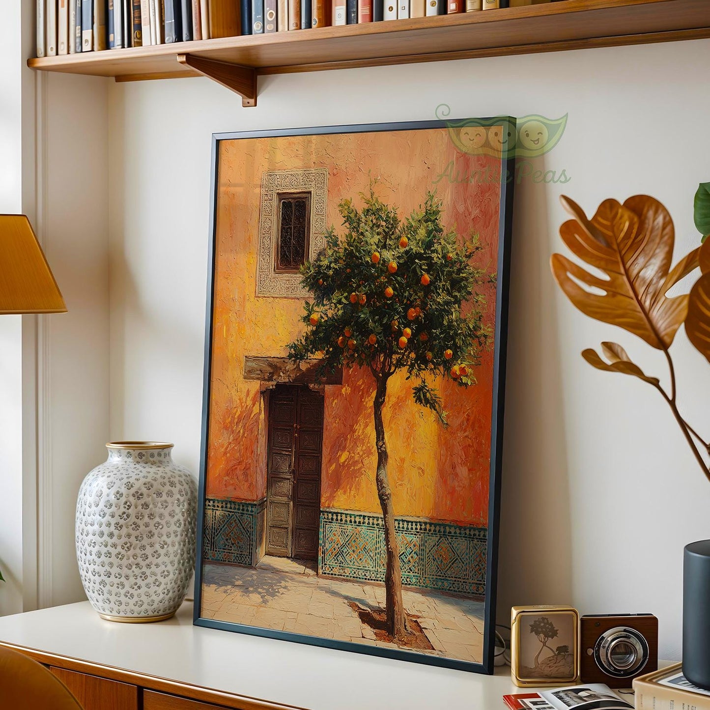 Framed Moroccan Courtyard