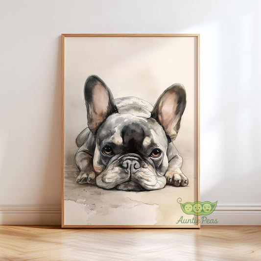 French Bulldog Watercolor