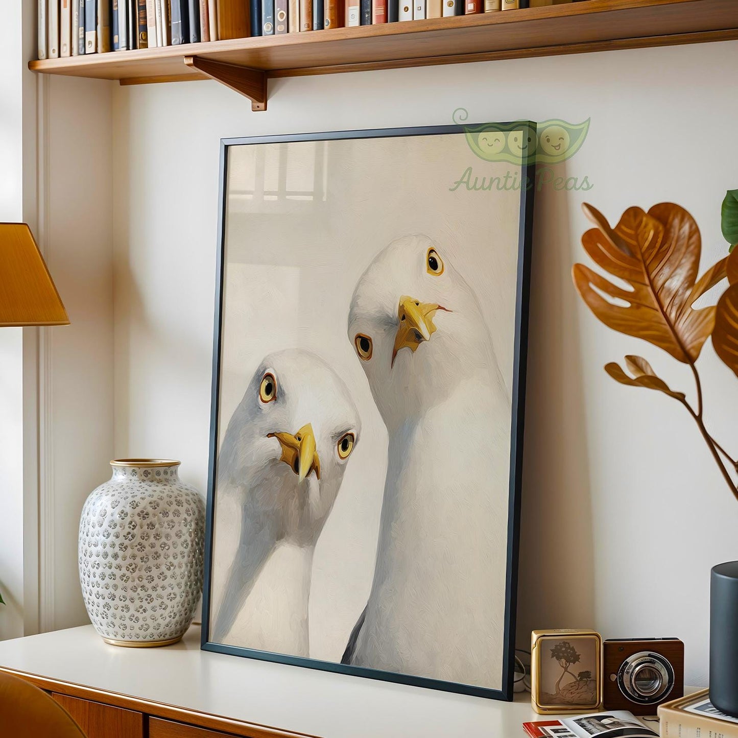 Whimsical Seagulls