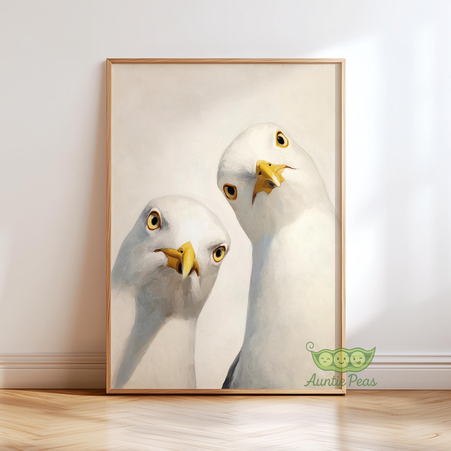Whimsical Seagulls