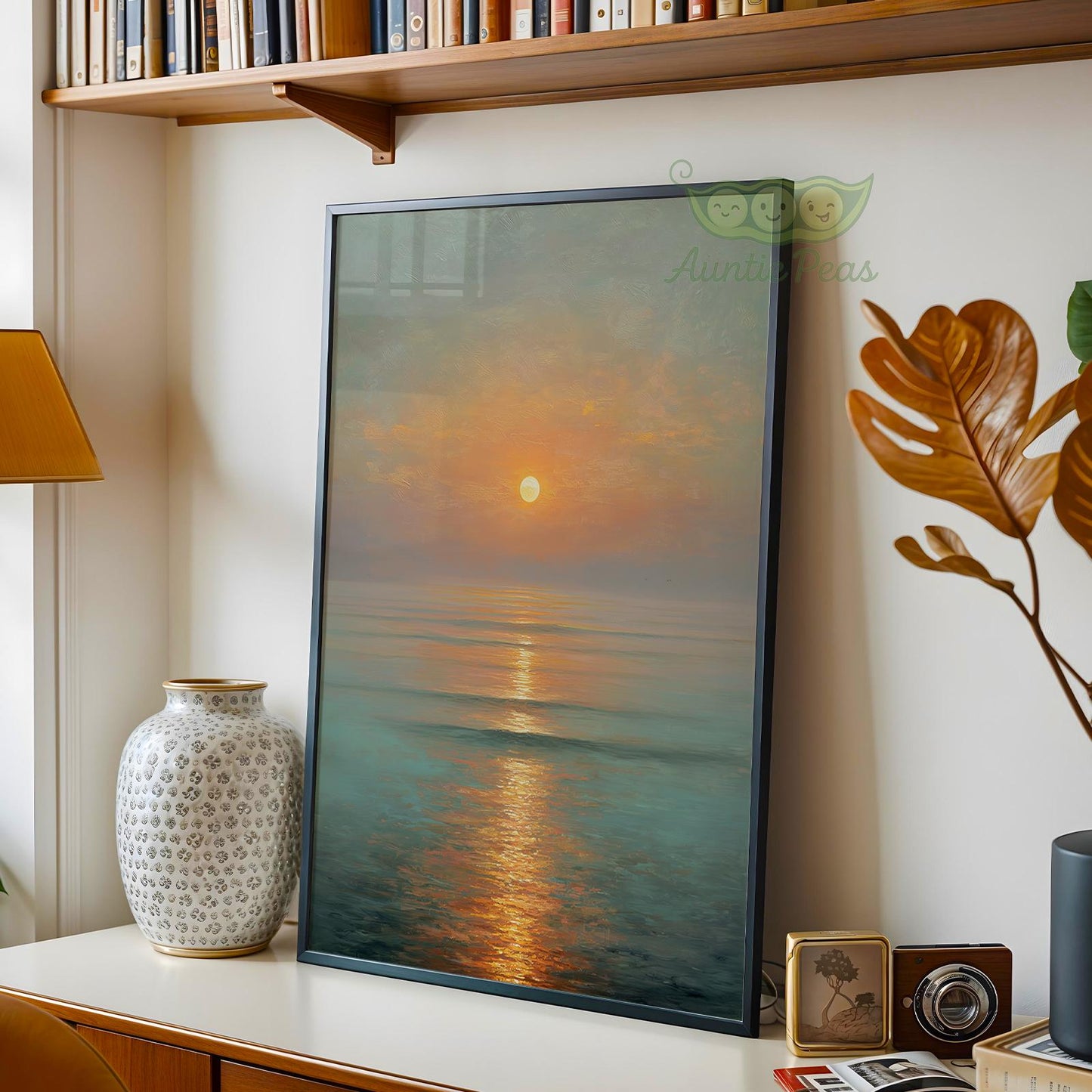 Sunset Ocean Painting