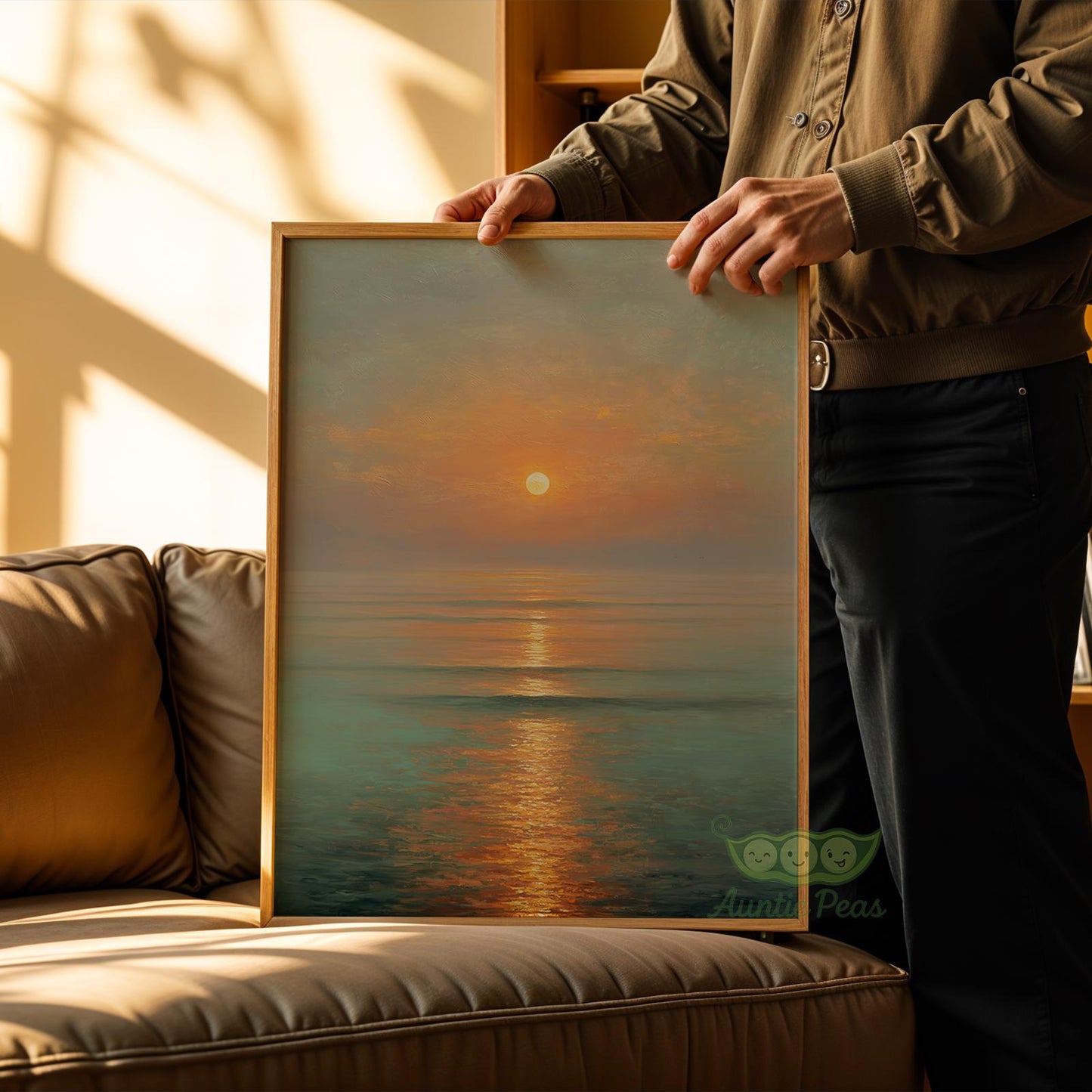 Framed Sunset Ocean