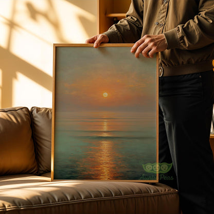 Framed Sunset Ocean