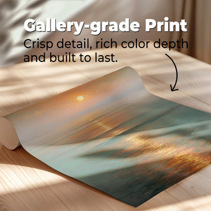 Sunset Ocean Painting