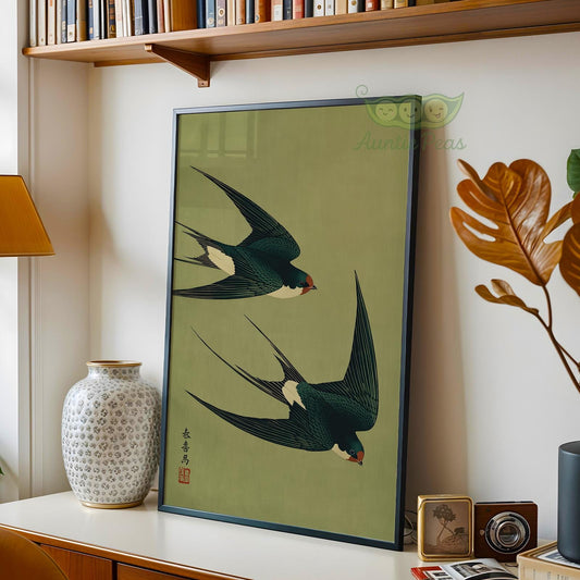 Japandi Flying Swallows
