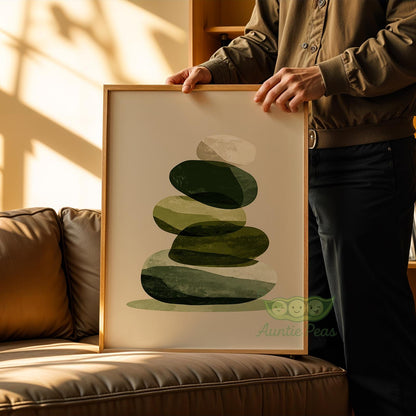 Green Zen Balance Rocks