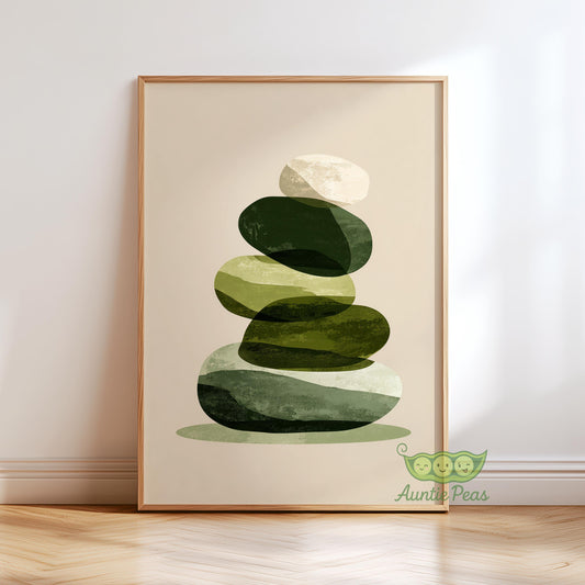 Green Zen Balance Rocks