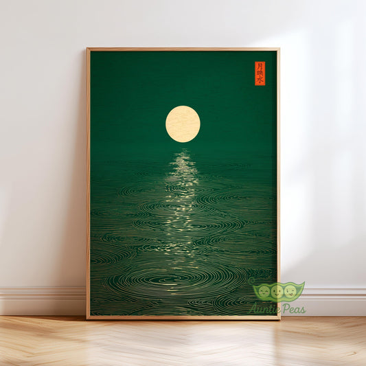 Emerald Moon Reflection
