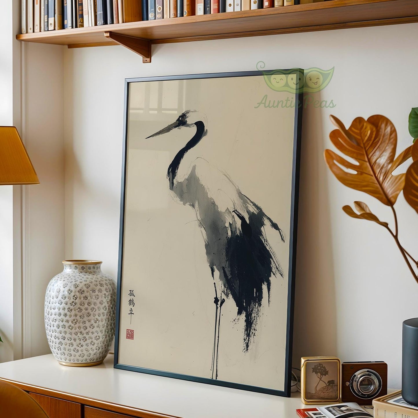 Japanese Crane Ink