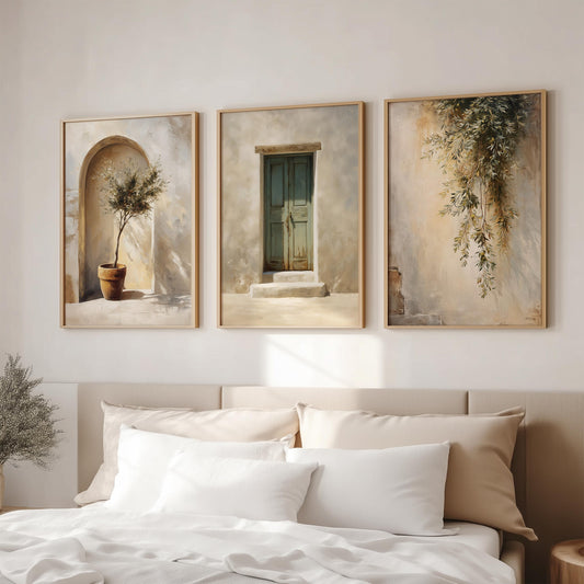 Set of 3 Mediterranean Wall Art