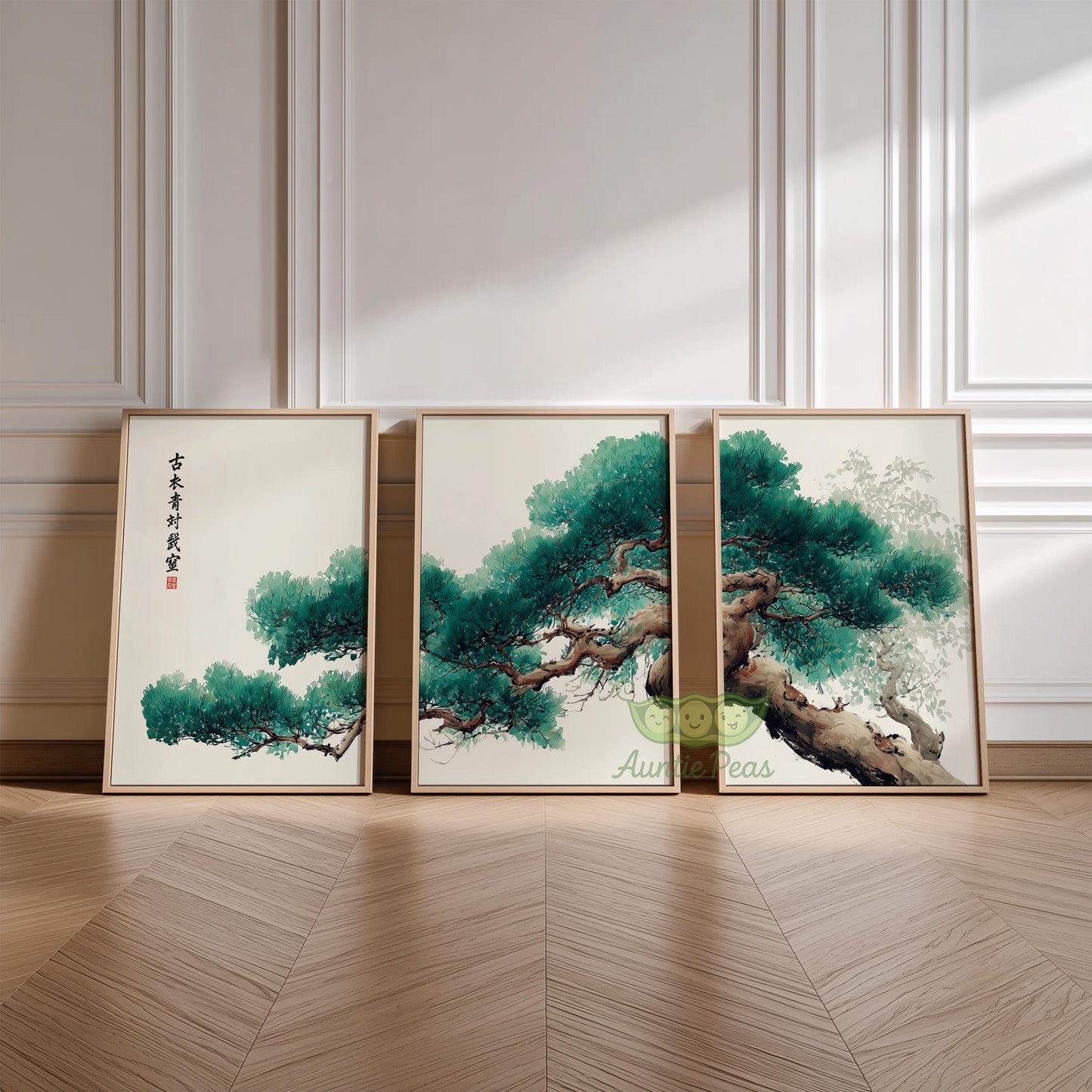Set of 3 Japanese Pine Tree