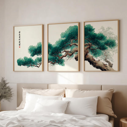 Set of 3 Japanese Pine Tree