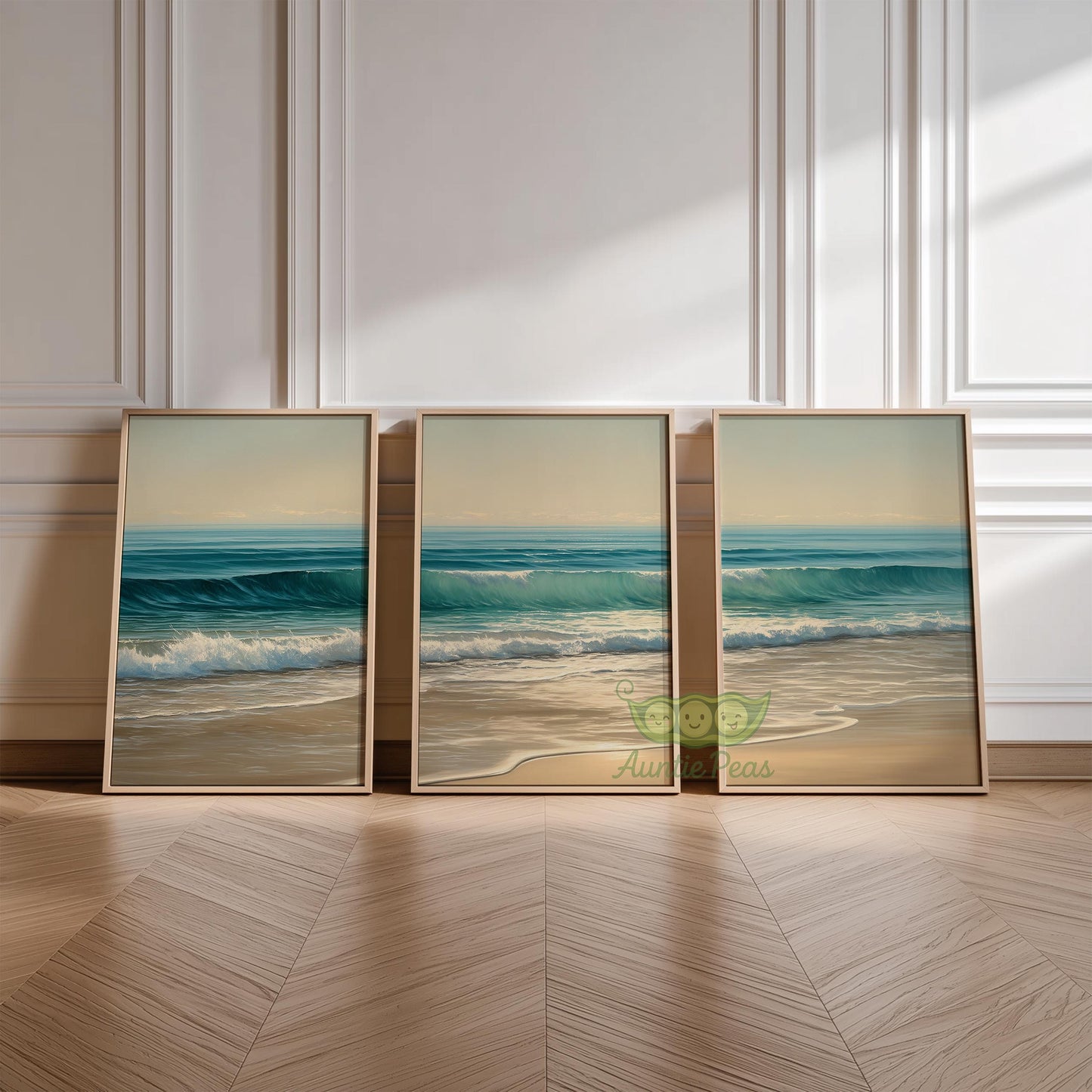 Set of 3 Coastal Beach