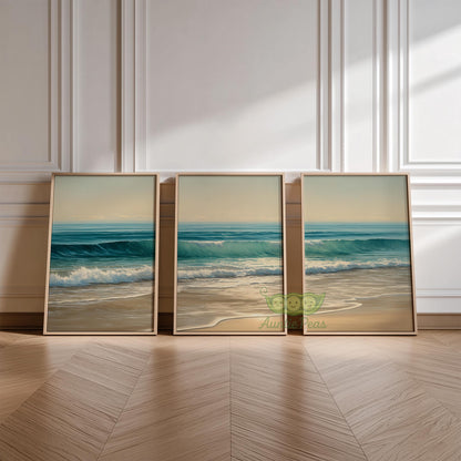Set of 3 Coastal Beach