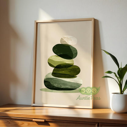Green Zen Balance Rocks