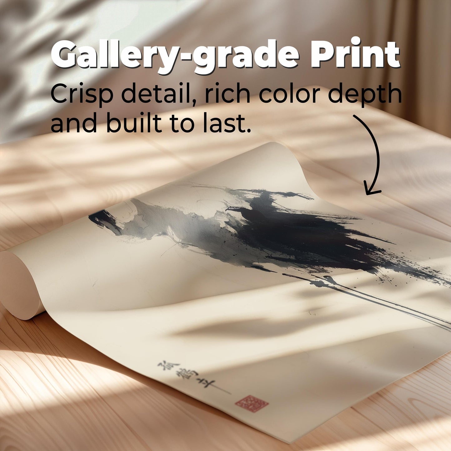 Japanese Crane Ink