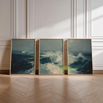 Ocean Waves Set of 3