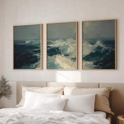 Ocean Waves Set of 3