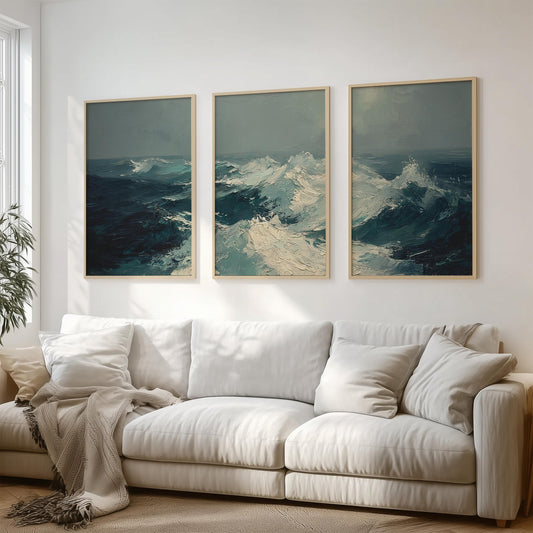 Ocean Waves Set of 3
