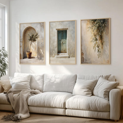 Set of 3 Mediterranean Wall Art