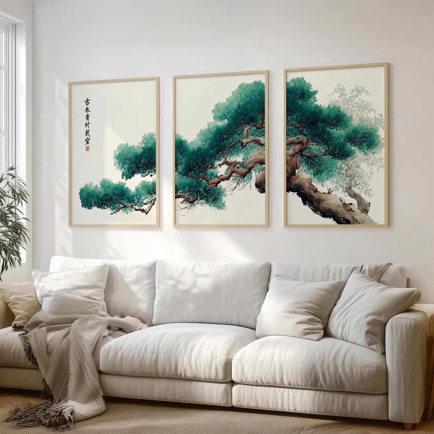 Set of 3 Japanese Pine Tree