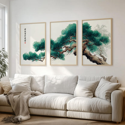 Set of 3 Japanese Pine Tree