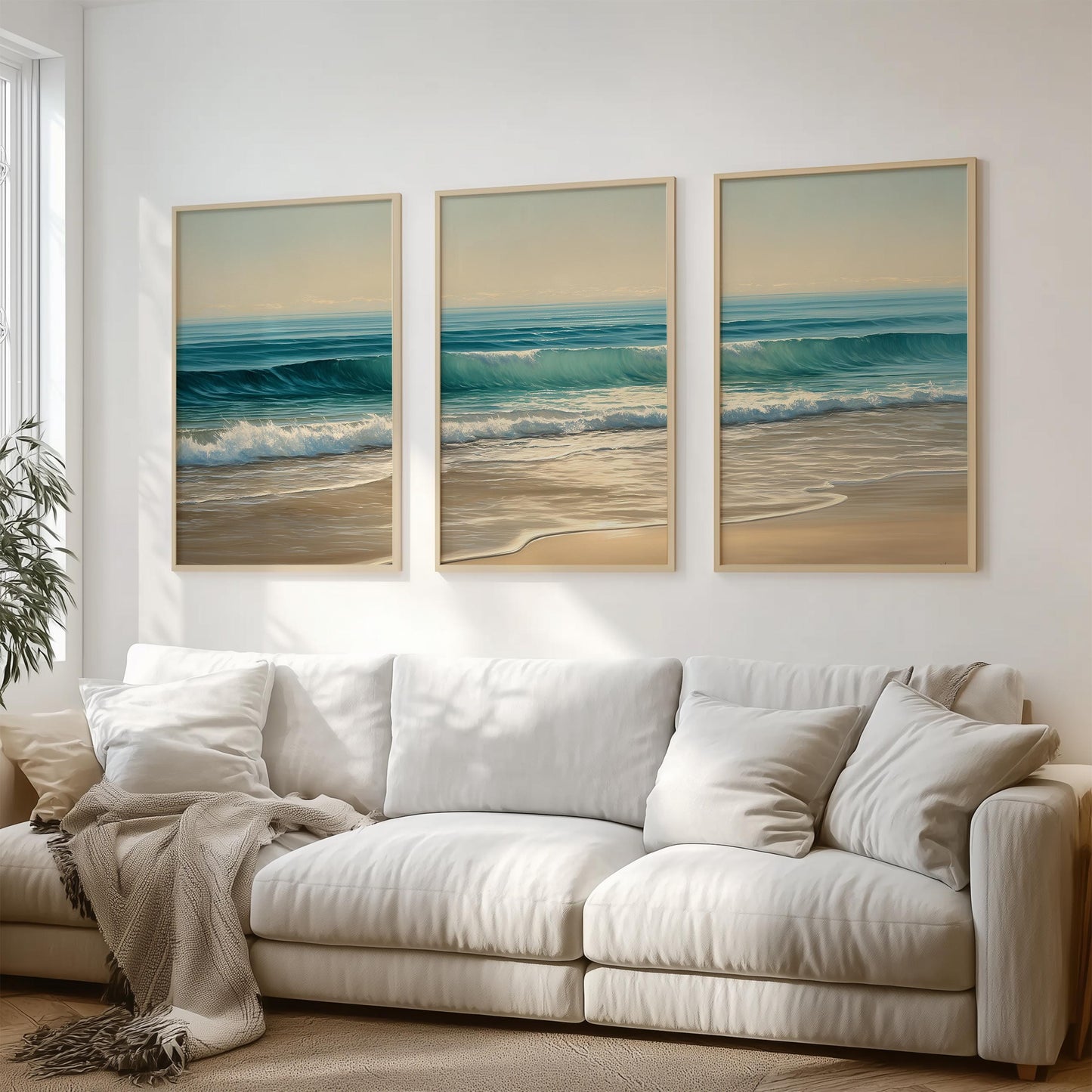Set of 3 Coastal Beach
