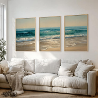 Set of 3 Coastal Beach