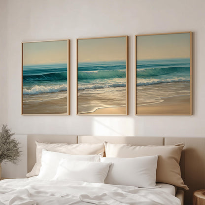 Set of 3 Coastal Beach