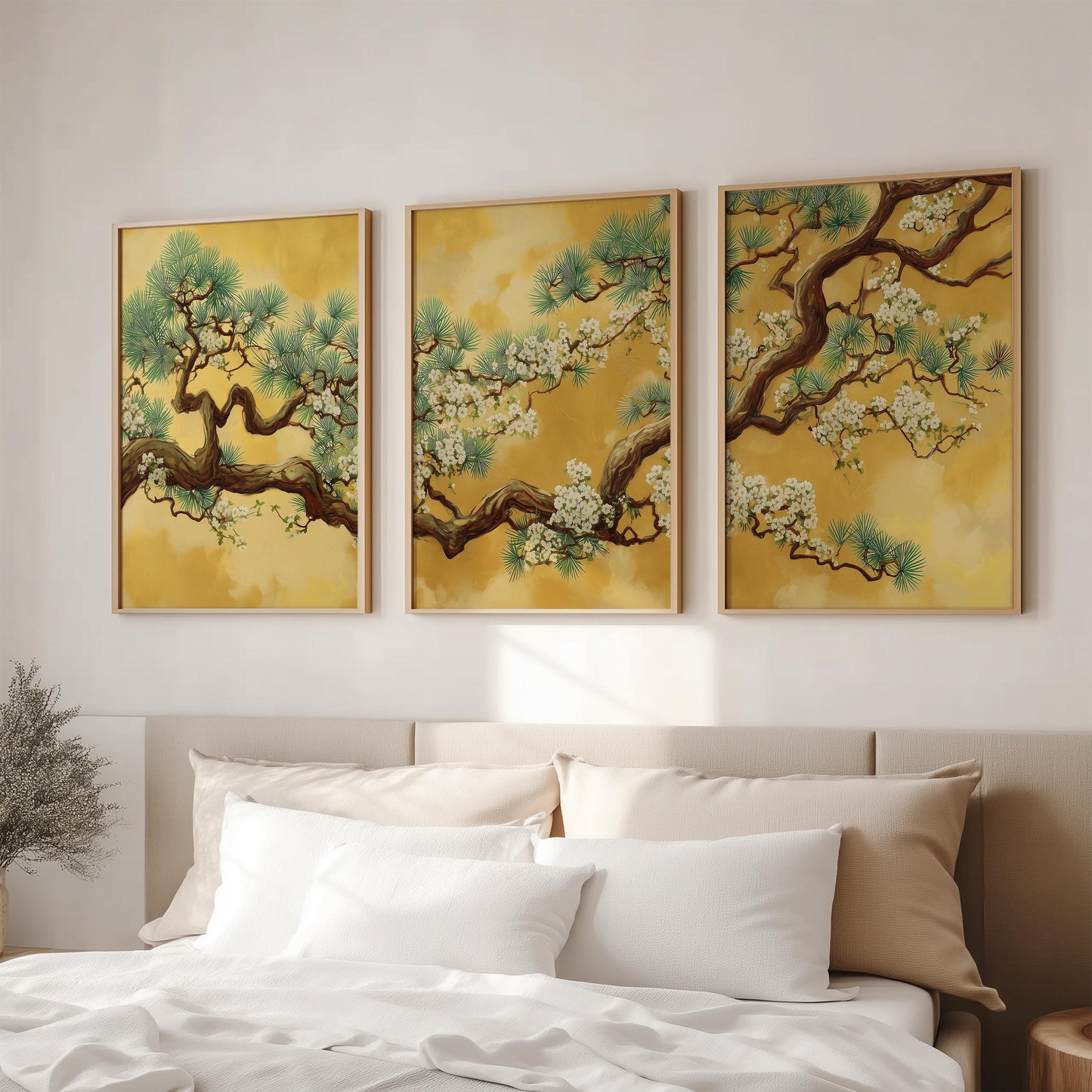 Japanese Pine Tree Set of 3