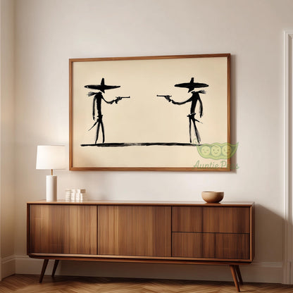 Framed Cowboy Duel