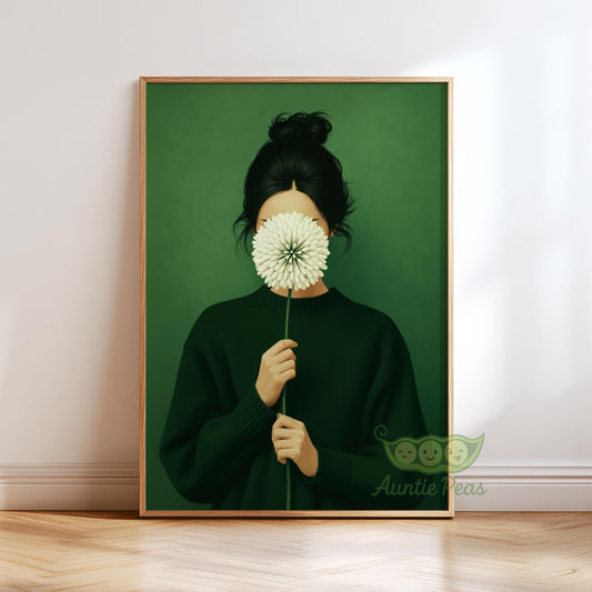 Emerald Green Woman Dandelion