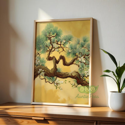 Japanese Pine Tree Set of 3