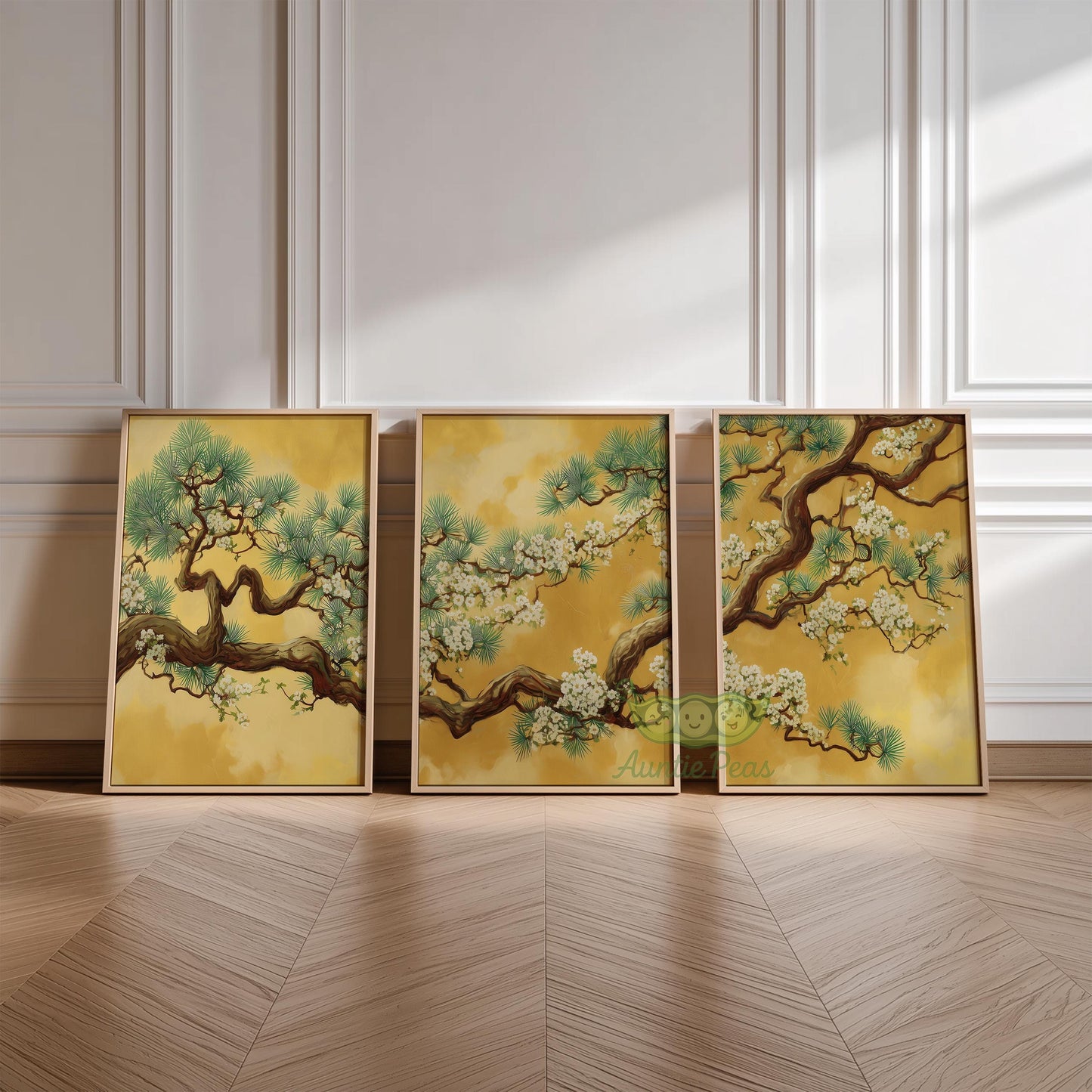Japanese Pine Tree Set of 3