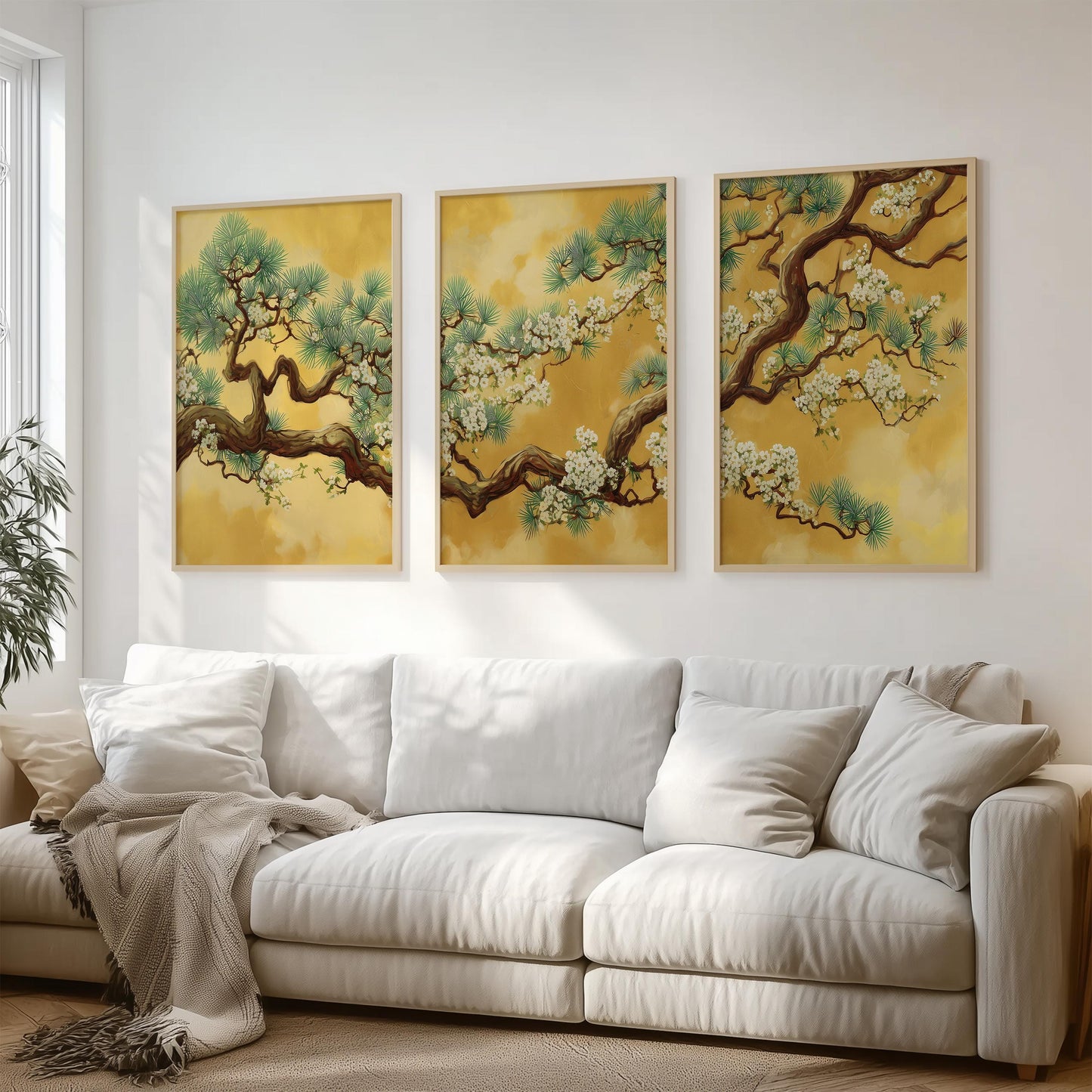 Japanese Pine Tree Set of 3