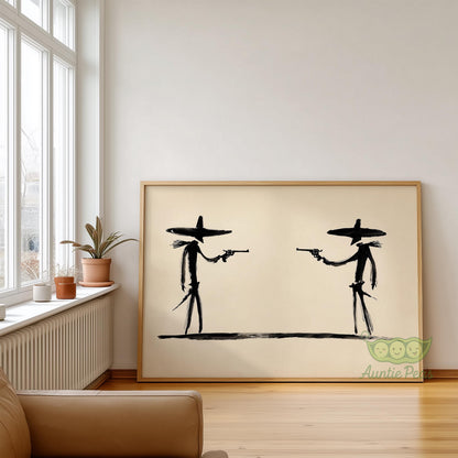 Framed Cowboy Duel