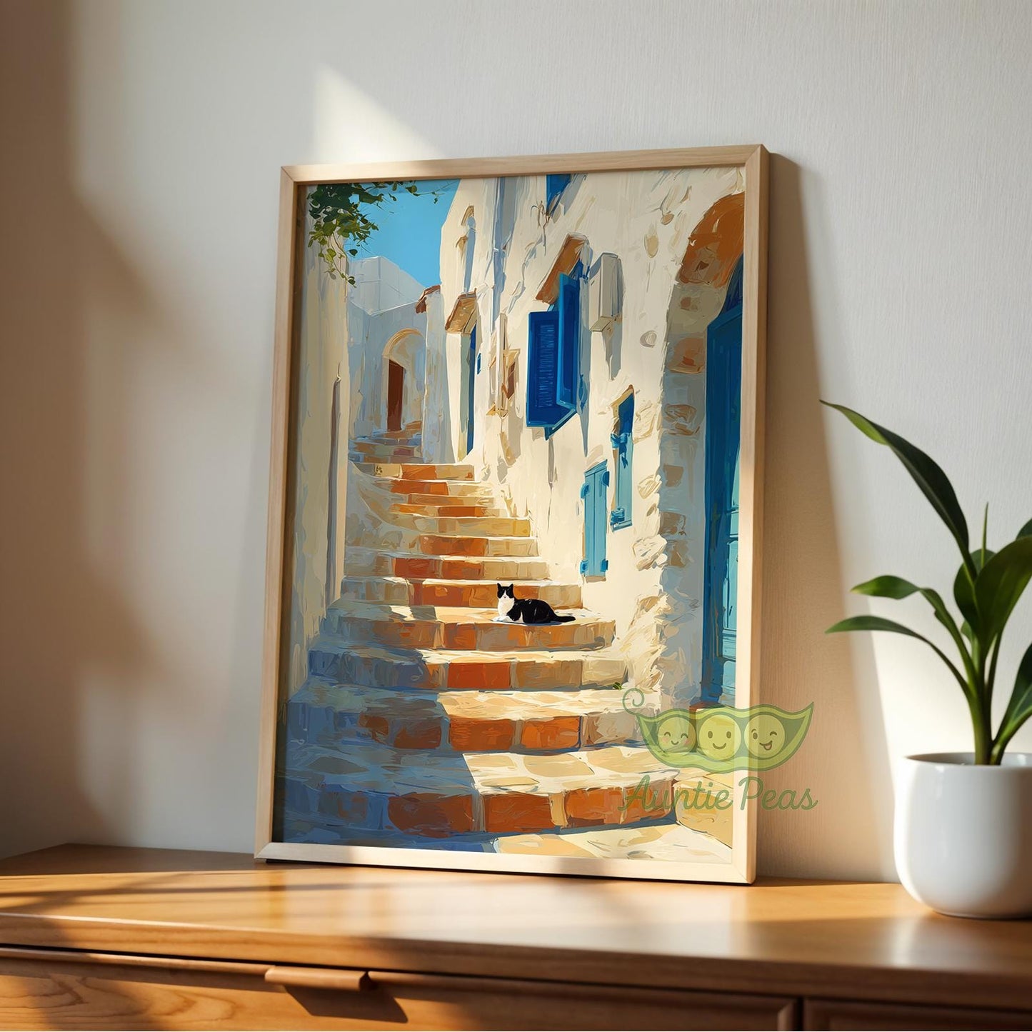 Framed Mediterranean Alley Cat
