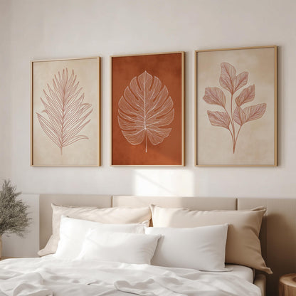 Botanical Line Art Set of 3
