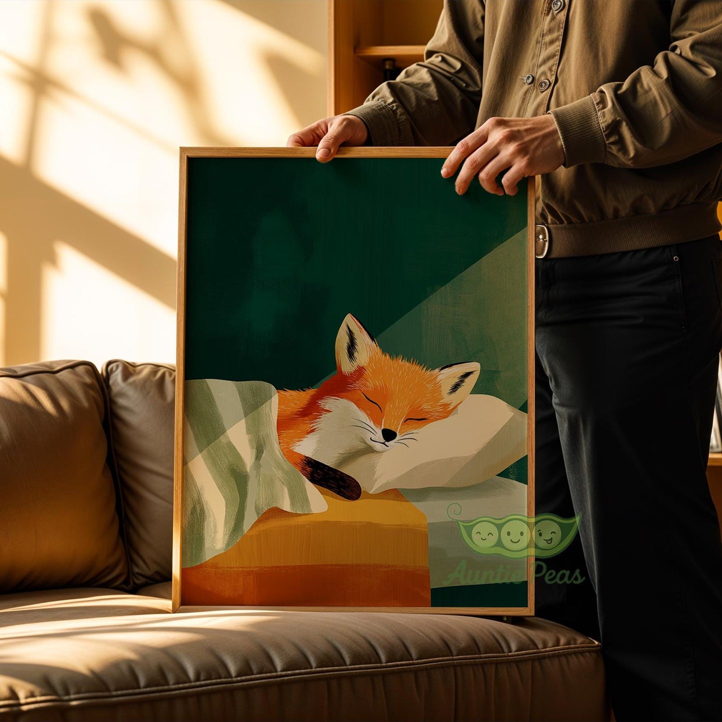 Framed Sleeping Fox