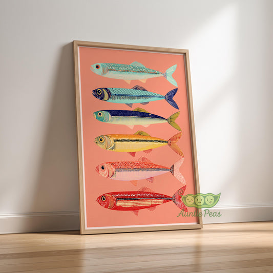 Framed Colorful Sardines
