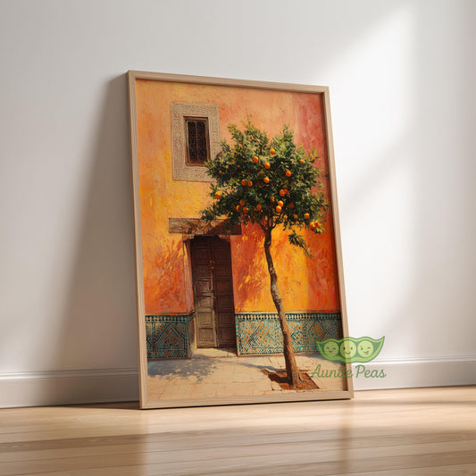 Framed Moroccan Courtyard